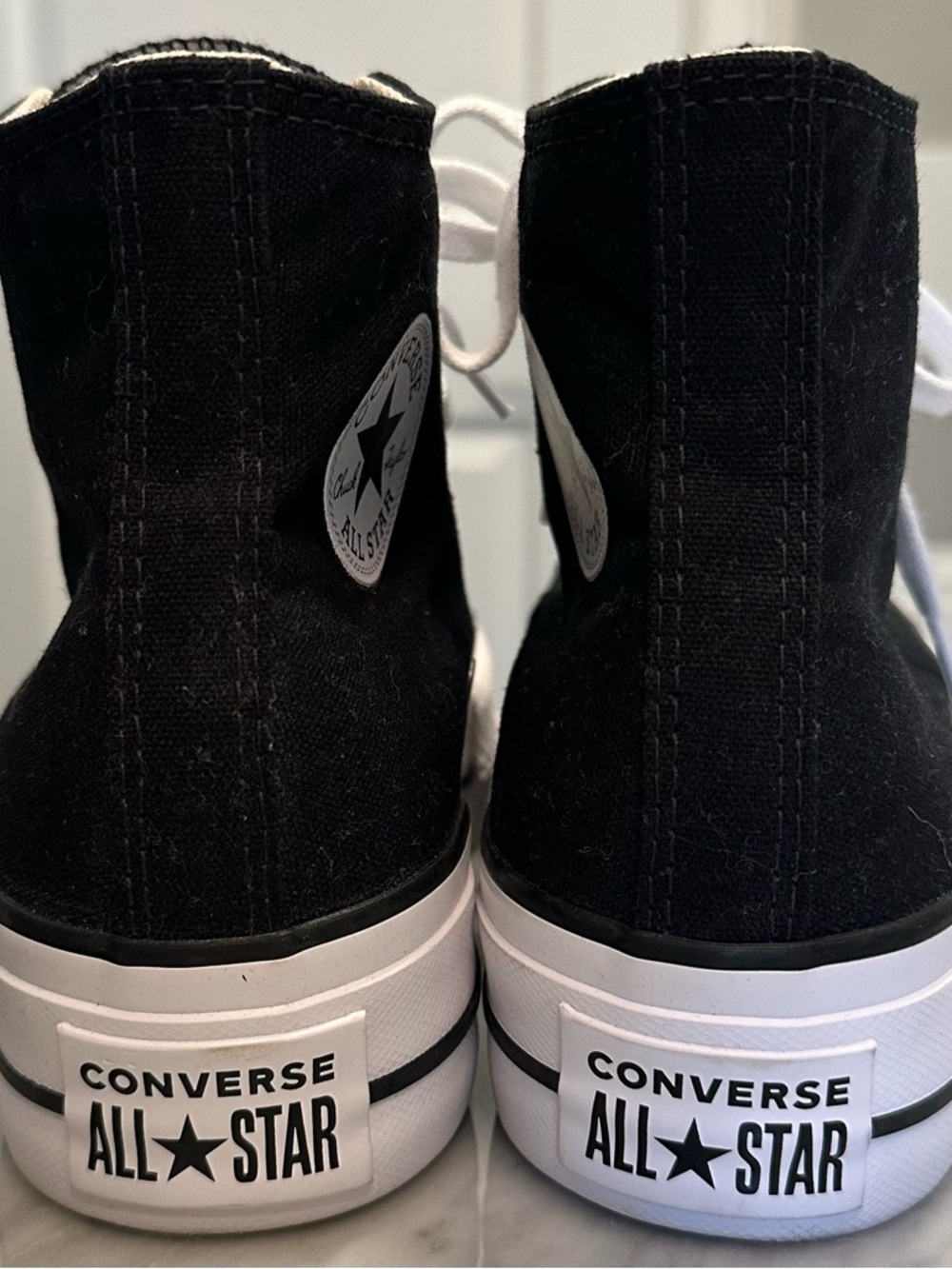 Converse High Top Sneakers in Black and White - Picture 2 of 8